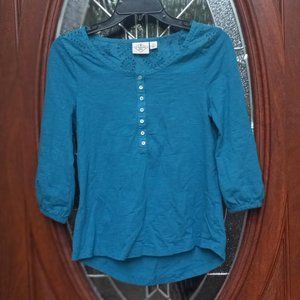 St. John's Bay Teal Top Size PS